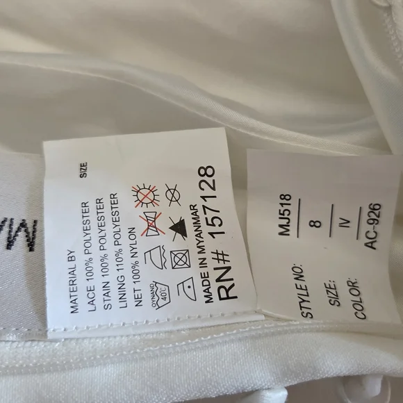 Madison James Elegant White Wedding Dress